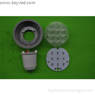 Plastic 3W GU5.3 led spotlight spare parts